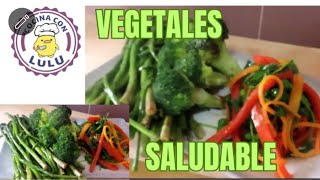 SALTEADO DE VERDURAS Receta saludable con sólo vegetales [upl. by Akcired458]