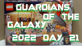 LEGO 76231 GUARDIANS OF THE GALAXY 2022 ADVENT CALENDAR DAY 21 [upl. by Jegger]