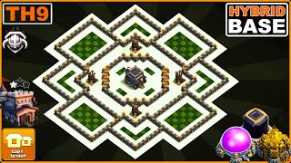 NEW BEST TH9 Base 2023 with COPY LINK  Town Hall 9 Ring Base Design  Clash of Clans [upl. by Alys]