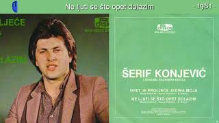 Serif Konjevic  Ne ljuti se sto opet dolazim  Audio 1981 [upl. by Asira112]