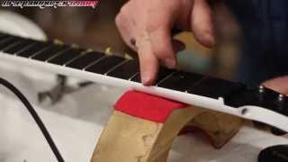 Tutorial Ep 1 of 2  How to refretreglue the frets of a Parker guitar when they fall off [upl. by Brenda]