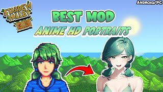 Tutorial Cara Pasang Mod Anime Jiers HD Potraits  Stardew Valley v156 Android  PC [upl. by Ardnaed]