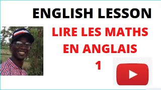 MATHEMATICAL ENGLISH Part 1  les maths en anglais [upl. by Yleen290]