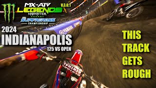 2024 Monster Energy Supercross  Indianapolis  125cc Hot Lap  Race  Mx vs Atv Legends V301 [upl. by Bergman]