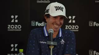 Nico Echavarria Winner Press Conference 2024 ZOZO CHAMPIONSHIP © PGA Tour [upl. by Aronel]