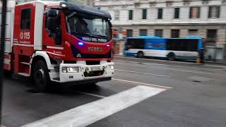 Fire Truck  Fire Engine  Fire Ladder  State Police  Carabinieri RESPONDING CODE 3 HIGH SPEED [upl. by Gaves232]