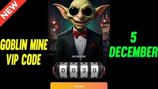 5 December Goblin Mine Game Code  Goblin Mine Game VIP Code  Goblin Mine Game Daily Code [upl. by Ause279]