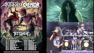 Anthrax Kreator and Testament EuropeanUK tour dates released [upl. by Gauthier674]