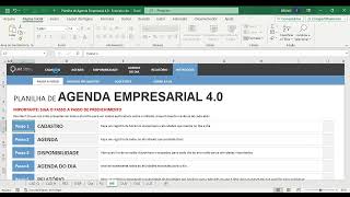 Planilha de Agenda Empresarial [upl. by Nofpets]