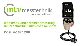 PosiTector 200Schichtdickenmessung auf NichtmetallOberflächenCoating Thickness nonmetal [upl. by Pooh]