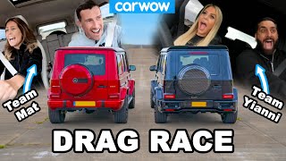 AMG G63 Drag Race my GIRLFRIEND vs Yiannis [upl. by Cosmo224]