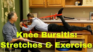 Knee Bursitis Stretches amp Exercises Pes Anserine Suprapatellar Prepatellar Infrapatellar [upl. by Laundes]