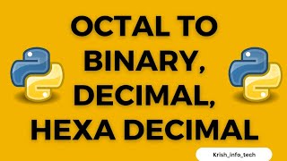 Class 12 CBSE CS Practical Program Octal to Binary Decimal and Hexadecimal Conversion using Python [upl. by Barimah]