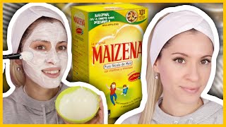 MASCARILLAS DE MAIZENA PARA ACLARAR TU ROSTRO  PIEL SIN MANCHAS  NatyGloss [upl. by Snashall]