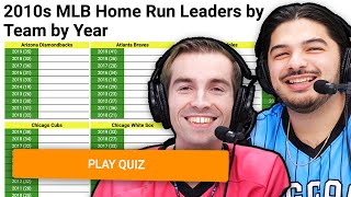 Can we name the Home Run Leaders for every MLB Team by Year [upl. by Akiehsat]