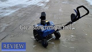 IONMAX 18inch cordless snow blower set review  Did it really work [upl. by Way]