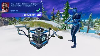 Collect Readings from Seismometers  Receive Objective in Logjam Lumberyard Fortnite Device Quest [upl. by Iram]