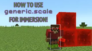 Minecraft 23w51b How to Use genericscale for Immersion [upl. by Corbin]