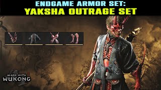 ENDGAME Armor Set Yaksha Outrage Set Location amp How to Craft  Black Myth Wukong [upl. by Luby]