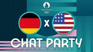 Germany v USA  Womens Olympic Basketball Tournament Paris 2024  Chat Party ⚡🏀 [upl. by Foy595]