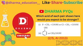 Which acid of each pair shown here wouldyou expect to be strongeri F—CH2—COOH or Cl—CH2 [upl. by Edora]