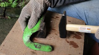 Sharpening Peening a Scythe Blade [upl. by Markson]