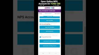 Open Online NPS Account On YONO SBI  NPS Account Kaise Kholen nps [upl. by Orth]