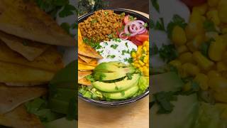 Quick amp Easy Loaded Taco Bowl with Beef and Avocado recipeTacoNight EasyMeals HealthyEats [upl. by Rehteh310]