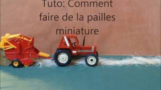 Tuto Comment faire de la paille miniature [upl. by Swanhildas]