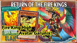 Loop of DESTRUCTION Fire King High Avatar Garunix  Return of the Fire Kings YuGiOh Duel Links [upl. by Lehctim309]