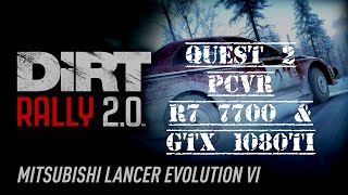 Quest 2 PCVR  Dirt Rally 20 Time Trial In New Zealand Ryzen 7700 amp 1080Ti [upl. by Pandora429]