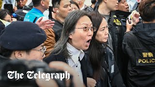 Hong Kong jails democracy activists in landmark trial [upl. by Naellij768]