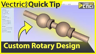 How to make 3d rotary objectseven in VCarve [upl. by Gladdy]