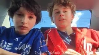 Finn Wolfhard and Wyatt Oleff Livestream  2016 [upl. by Kirrad]