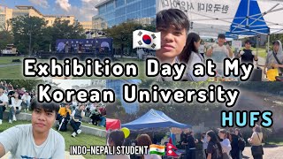 Exhibition Day at My Korean University 😮  Hankuk University of Foreign Studies  Student Vlog [upl. by Lambert845]