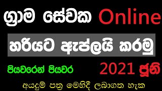 Grama Niladari Exam Online  Grama Sevaka Exam 2021  ග්‍රාම නිළධාරී  Grama Niladari Application [upl. by Lindly]