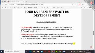 METHODE dissertation Philosophie  LE DEVELOPPEMENT sujet de type 1  niveau 1ère et terminal BAC [upl. by Hiram]