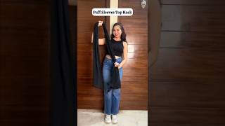 Dupatta Puff Sleeves Top Hack style dupatta puffsleeves top hack ytshorts youtubeshorts [upl. by Jennee301]