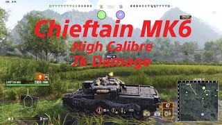 WOT Console  Chieftain MK6 British Tier10 Heavy Tank High Calibre [upl. by Ahsyekat]