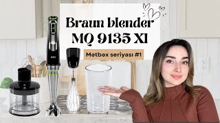 Ən yaxşı blender seti  Braun MQ 9135XI qutu açılımı almağa dəyər  İstifadə qaydası [upl. by Dacie]