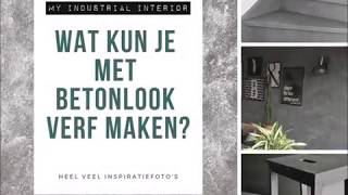 De mogelijkheden van betonlook verf [upl. by Brynna]