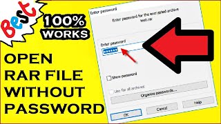 How to Open a RAR File without Password  With Demo  Educational Purpose [upl. by Nerrej907]