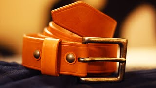 Making a 100 Belt from Scratch DIY Leather Craft [upl. by Gere]