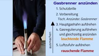 Gasbrenner I experimentieren anzünden und ausmachen [upl. by Curran]