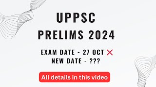 UPPSC Prelims 2024 Postponed   New Date  Shifts  Path2cse [upl. by Neiv]