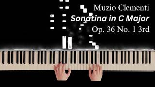 Clementi  Sonatina in C Major Op 36 No 1 3rd Movement [upl. by Agnes]