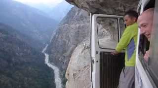 Insane Bus Ride in The HimalayasGetting To The Mountains Is Exciting As Climbing Them [upl. by Rocker]