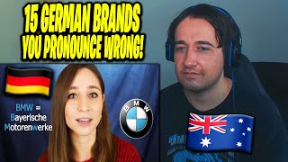 🇦🇺Australian Reacts to 15 German brands YOU pronounce WRONG  Feli from Germany REACTION [upl. by Bebe]