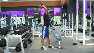 Fitness Indonesia  Coach Tobias Melatih Dumbbell Triceps Extension [upl. by Atsyrk]