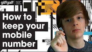 How to keep your current mobile number  giffgaff [upl. by Tahp]